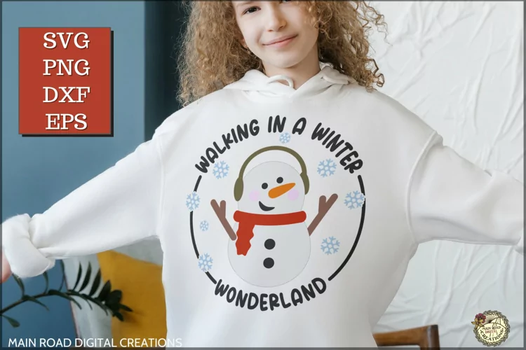 Winter Wonderland SVG-Cute Snowman Winter Snow PNG