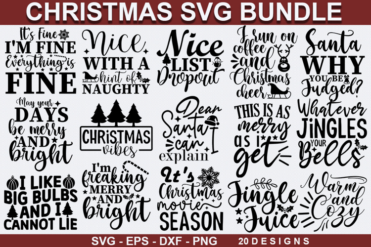 Christmas SVG Bundle - Christmas Design