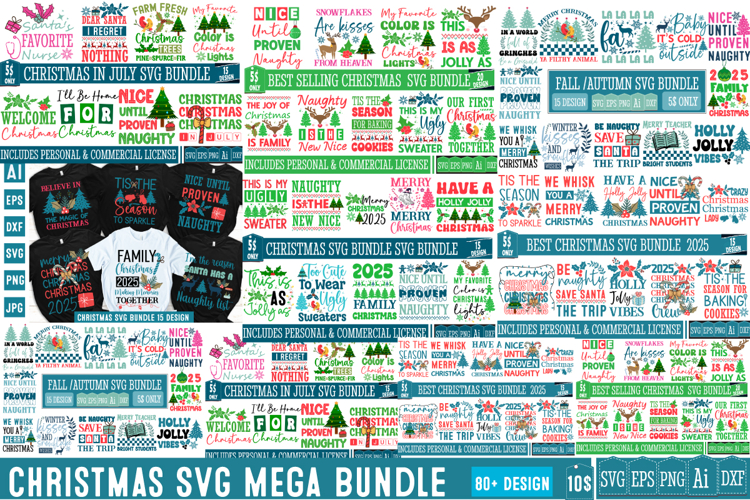 Christmas SVG Mega Bundle,Christmas Svg,Christmas Bundle