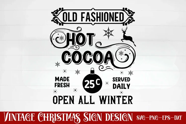 Old fashioned hot cocoa made fresh 25c served daily open all