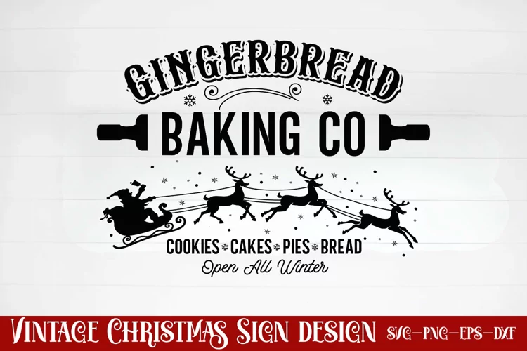 Gingerbread baking co cookies cakes pies bread open all wint