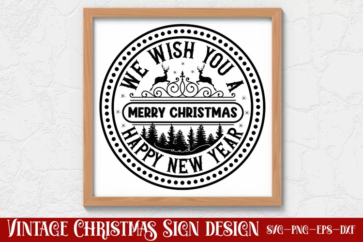 We wish you a merry christmas and happy new year SVG