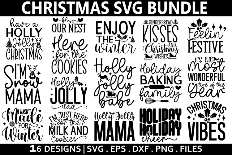 Christmas SVG Bundle - Christmas Design