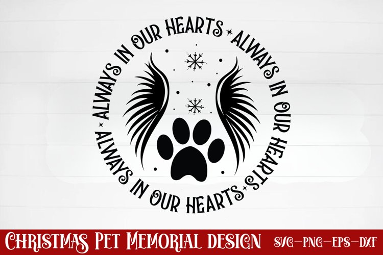 Always in our hearts SVG example image 1