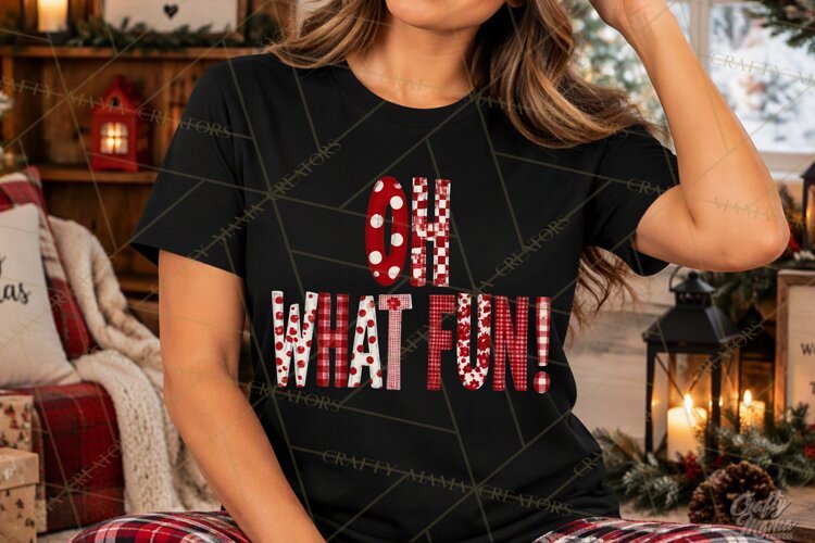 Red Christmas Phrase PNG Clipart Cute Holiday Quote Graphics example image 1