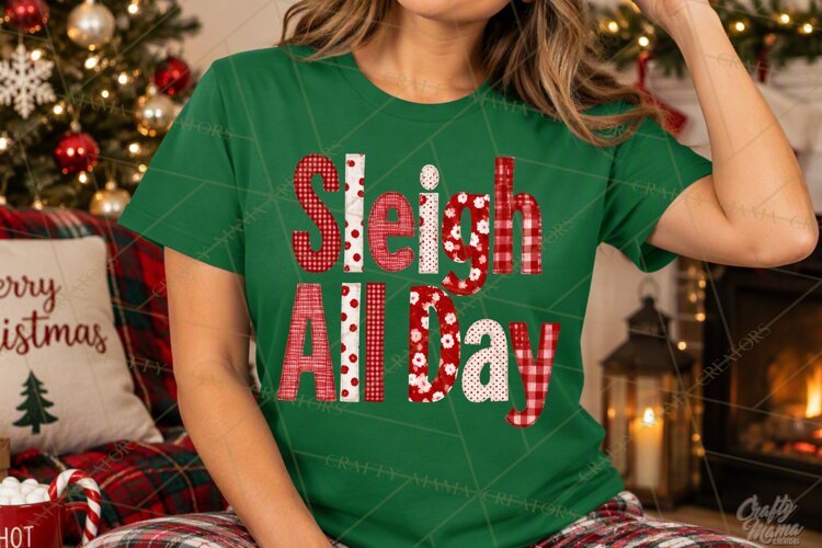 Red Christmas Phrase PNG Clipart Cute Holiday Quote Graphics example image 1
