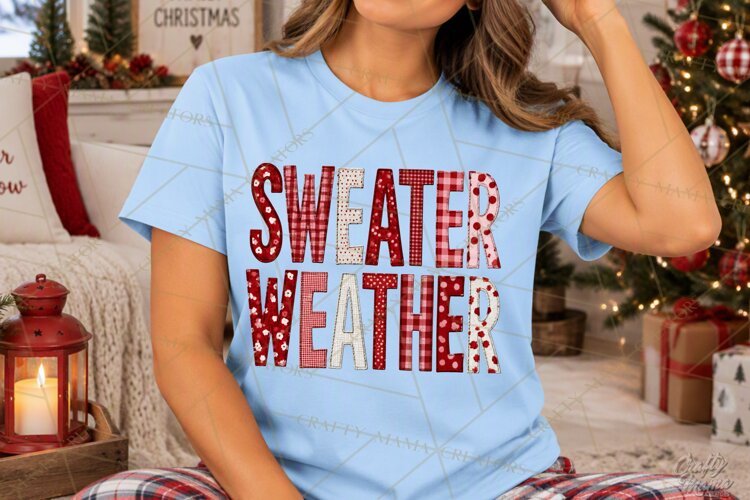 Red Christmas Phrase PNG Clipart Cute Holiday Quote Graphics example image 1