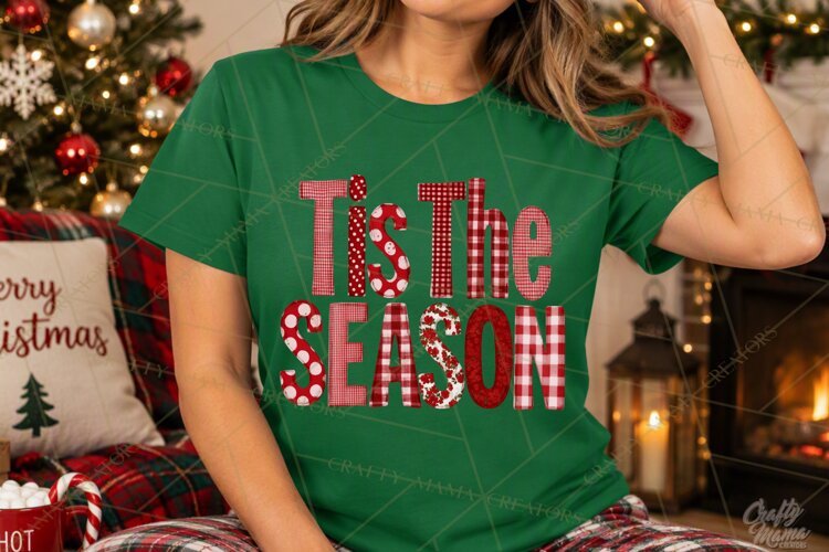 Red Christmas Phrase PNG Clipart Cute Holiday Quote Graphics example image 1
