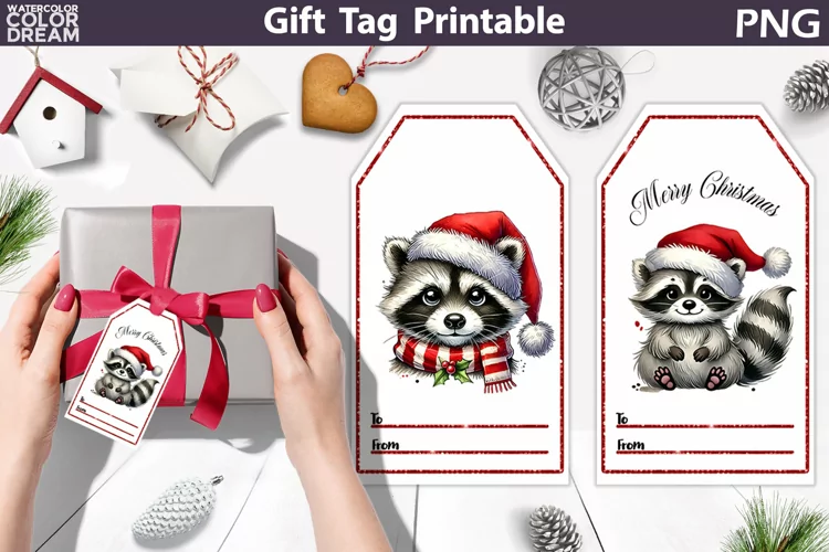 Christmas Gift Tags| Christmas Animals Gift Tag Printable