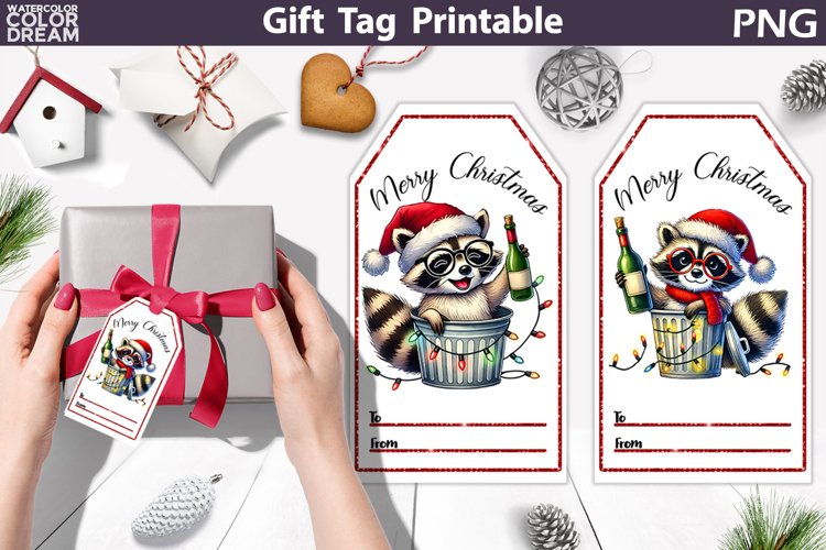 Christmas Gift Tags| Christmas Wine Gift Tag Printable