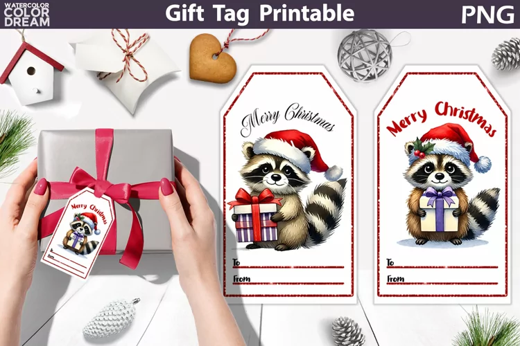 Christmas Gift Tags | Christmas Animals Tag Printable