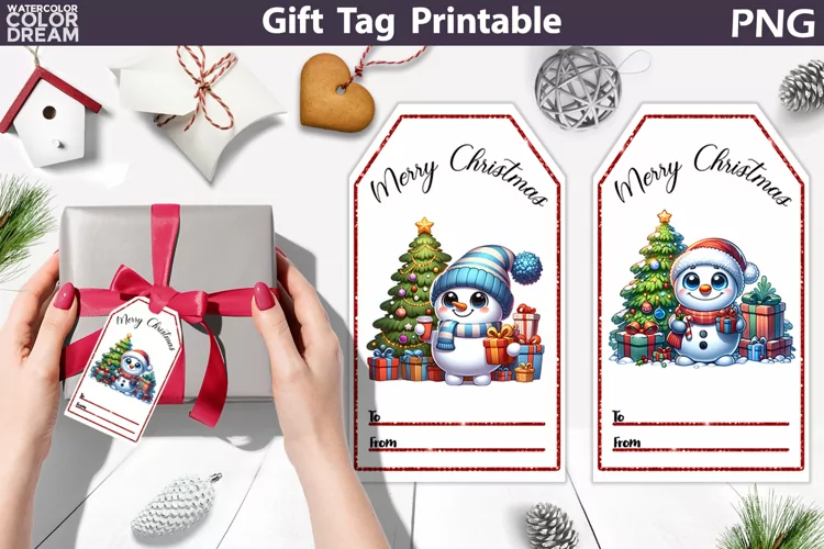 Snowman Gift Tags | Christmas Tag Printable