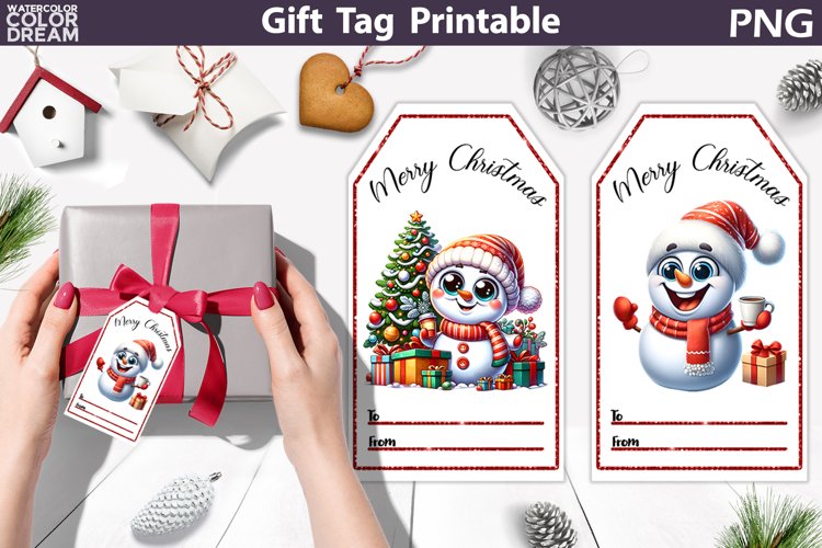 Snowman Gift Tags | Christmas Tag Printable