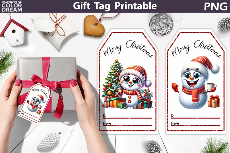 Snowman Gift Tags | Christmas Tag Printable