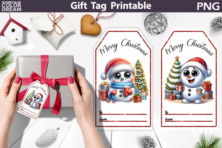 Snowman Gift Tags | Christmas Tag Printable