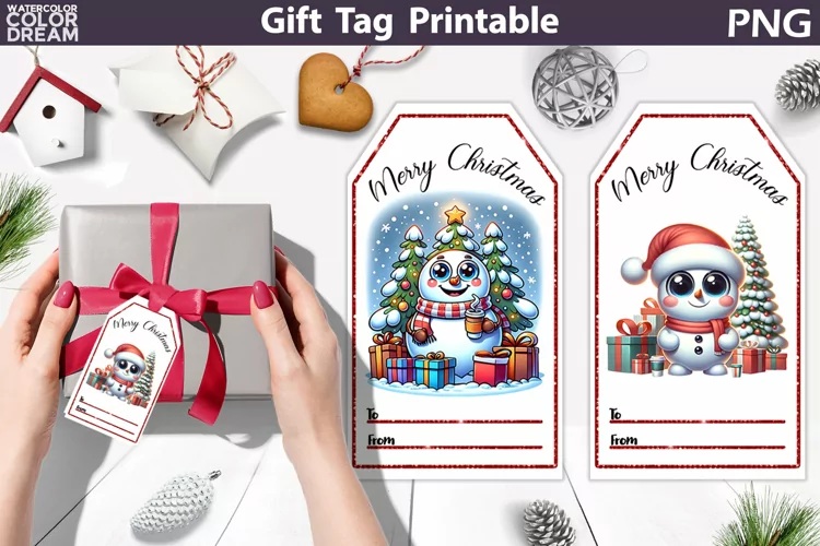 Snowman Gift Tags | Christmas Tag Printable