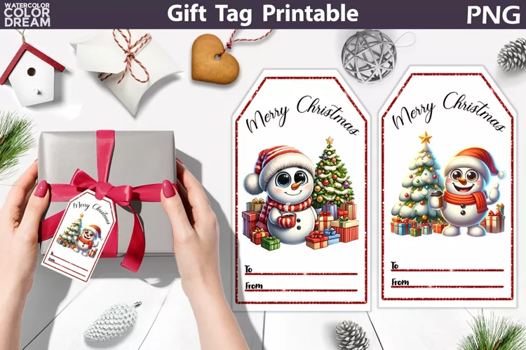 Snowman Gift Tags | Christmas Tag Printable
