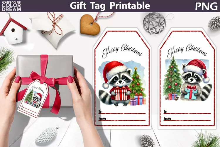 Christmas Gift Tags | Christmas Animals Tag Printable