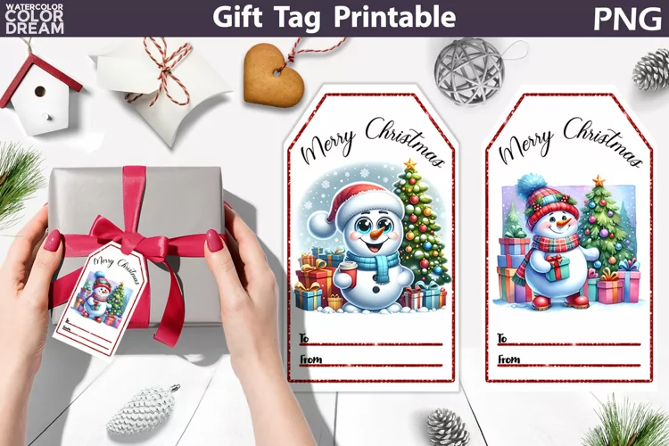 Snowman Gift Tags | Christmas Tag Printable