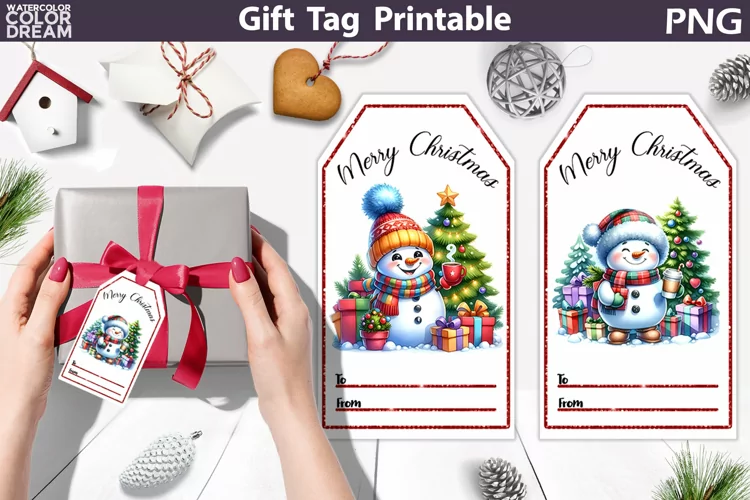 Snowman Gift Tags | Christmas Tag Printable