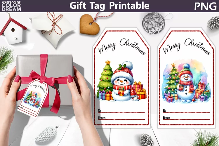 Snowman Gift Tags | Christmas Tag Printable