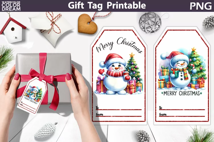 Snowman Gift Tags | Christmas Tag Printable