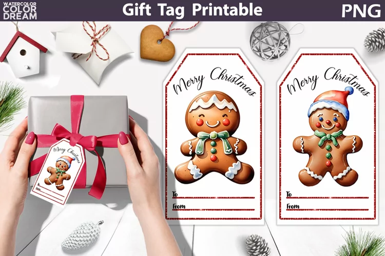 Gingerbread Gift Tags | Christmas Tag Printable