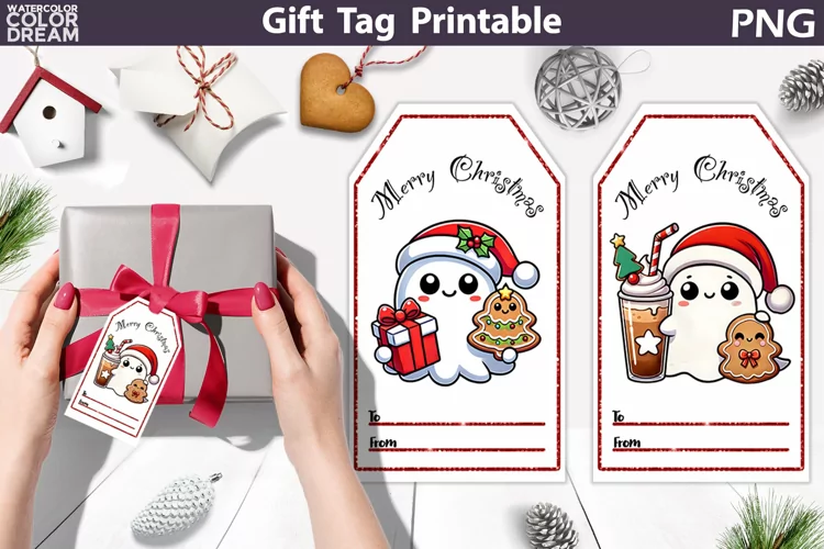 Christmas Ghost Gift Tags | Christmas Tag Printable
