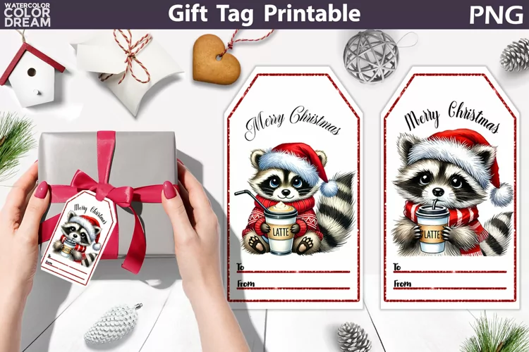Christmas Gift Tags | Christmas Coffee Tag Printable