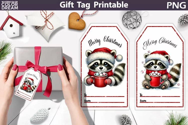 Christmas Gift Tags | Christmas Cacao Tag Printable