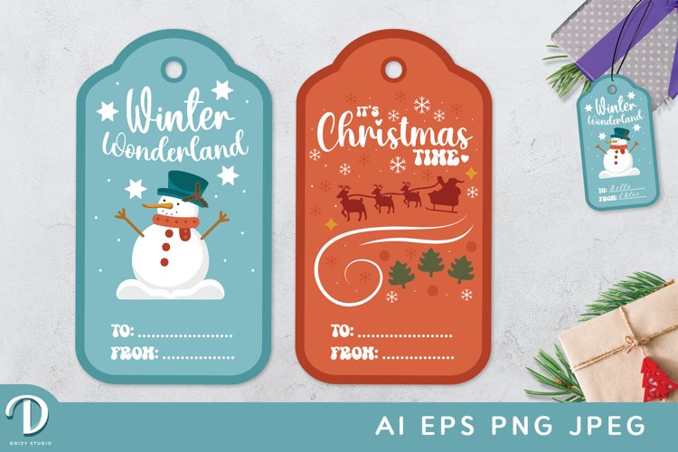 Christmas Tag Clipart Image 21