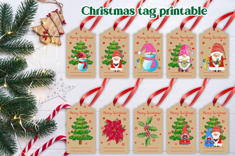 Christmas Tag Clipart Image 18
