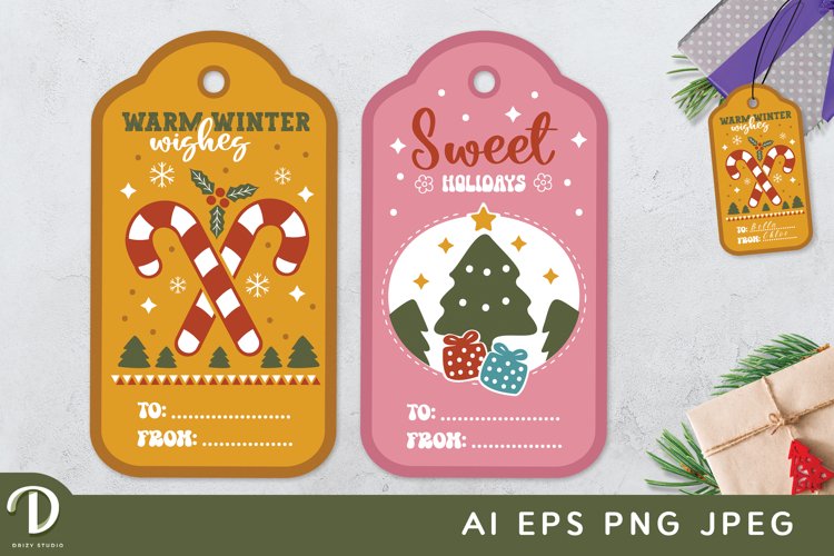 Christmas Tag Clipart Image 4