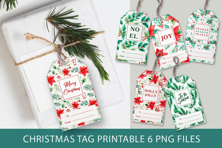 Christmas gift tag printable, Christmas label