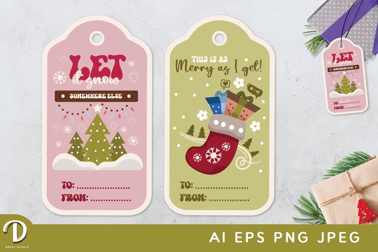 Christmas Tag Clipart Image 5