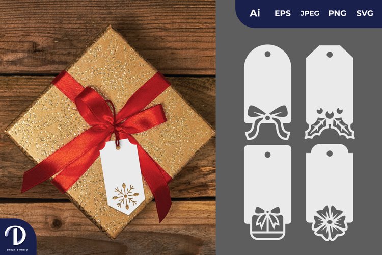 Christmas Tag Clipart Image 23