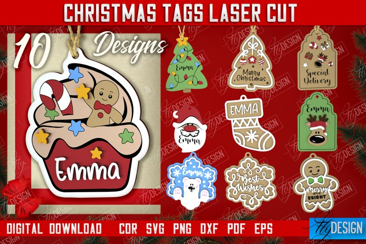 Christmas Tag Svg Image 9