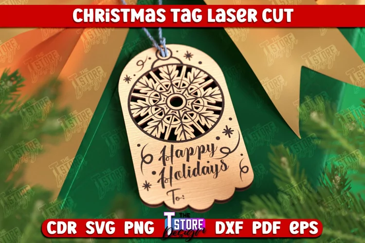 Christmas Tag | Gift Tags | Christmas Gift | Holidays | CNC