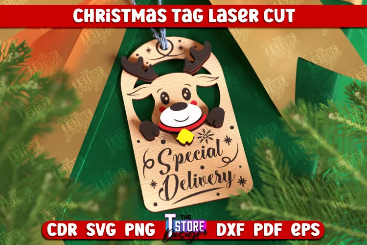 Christmas Tag | Gift Tags | Christmas Gift | Holidays | CNC