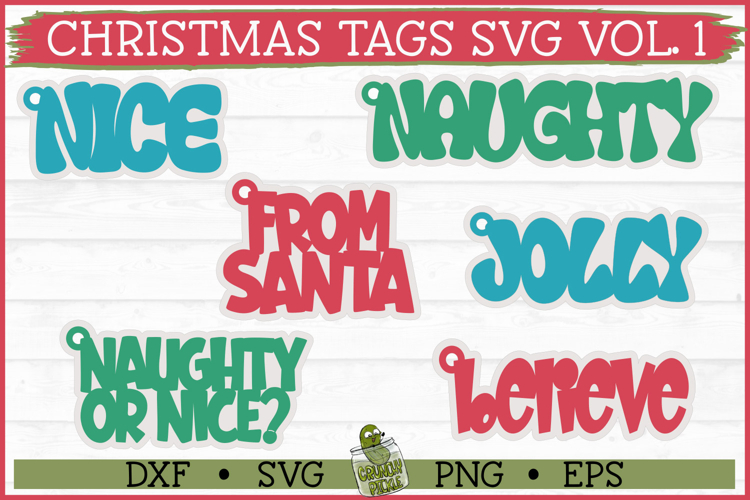 Christmas Tags SVG Vol 1