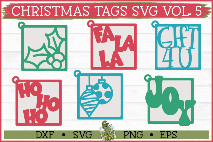 Christmas Tags SVG Vol 5