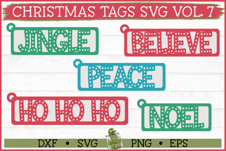Christmas Tags SVG Vol 7