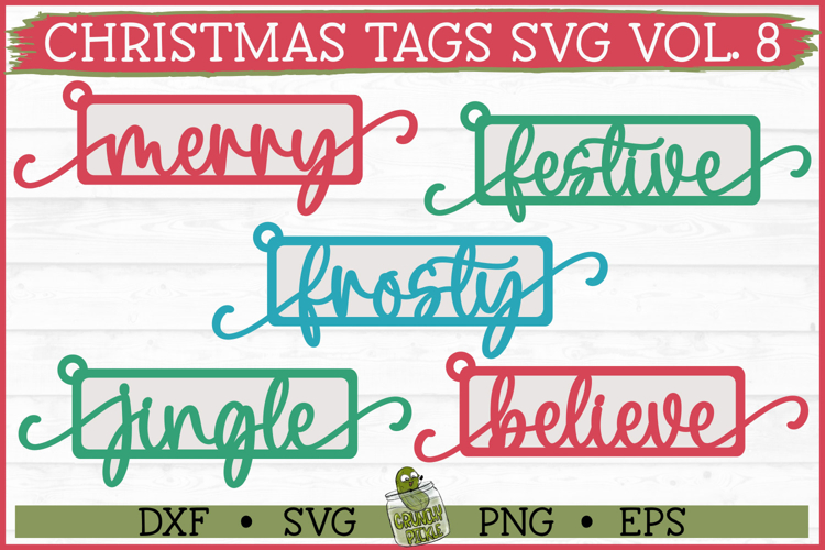 Christmas Tags SVG Vol 8