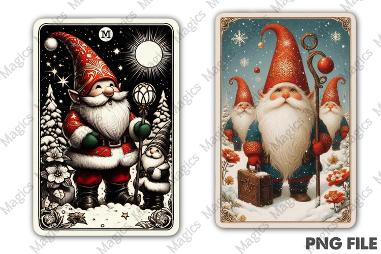 Christmas Tarot Card PNG | Christmas Printable Design