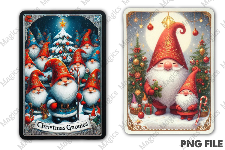 Christmas Tarot Card PNG | Christmas Printable Design