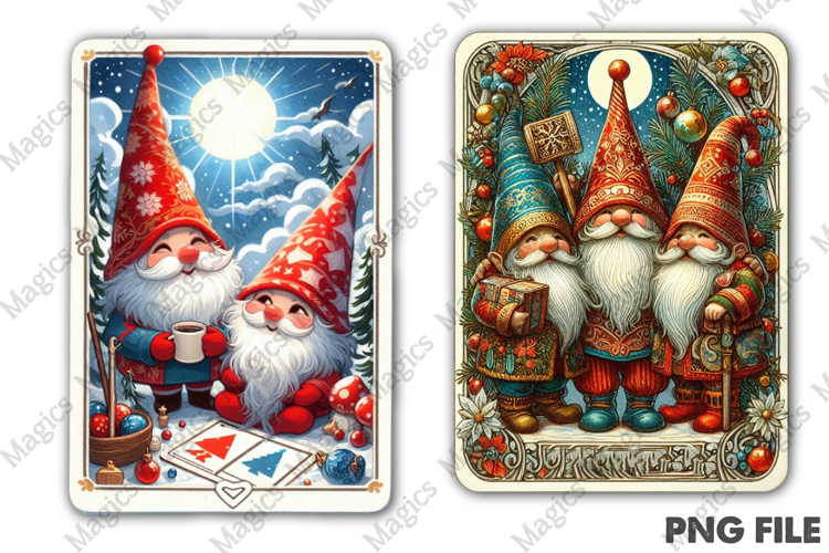 Christmas Tarot Card PNG | Christmas Printable Design