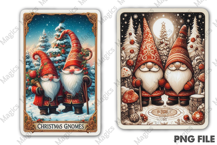 Christmas Tarot Card PNG | Christmas Printable Design