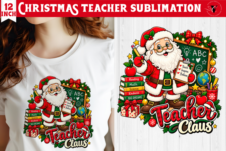 Teacher Christmas sublimation | Classroom Sublimation
