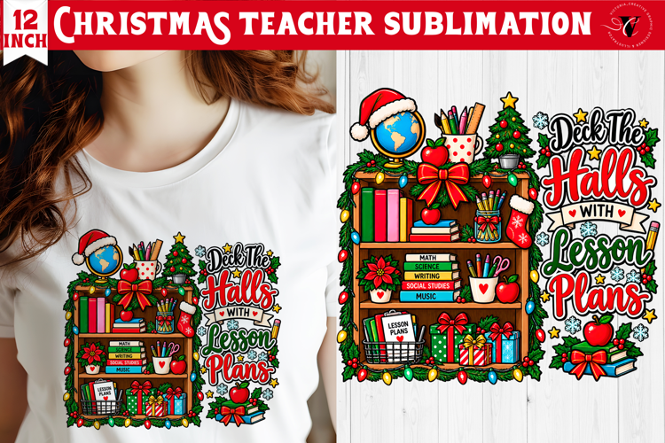 Teacher Christmas sublimation | Classroom Sublimation
