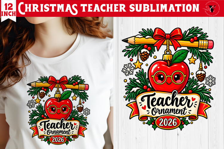 Teacher Christmas sublimation | Classroom Sublimation